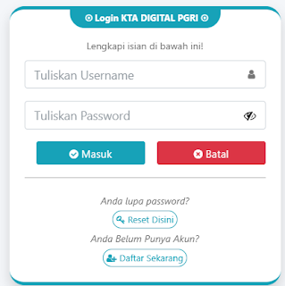 Register PGRI Longbagun - Persatuan Guru Republik Indonesia Cabang Longbagun